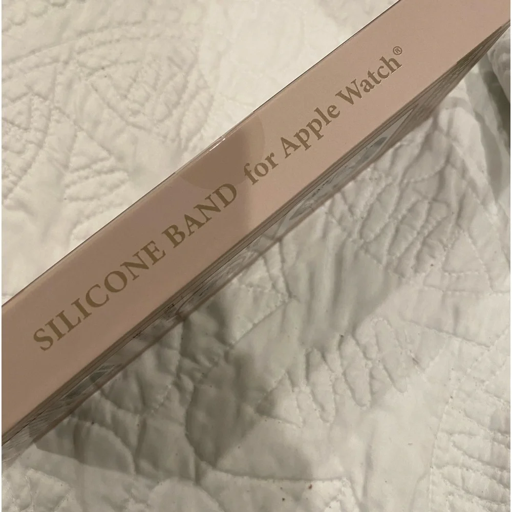 NWT- silicone watchband for APPLE WATCHES(38mm,40mm,41mm) neutral and pretty!
